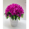 Chậu hoa giả - Chậu hoa tú cầu tròn để bàn - Decor trang trí cực đẹp