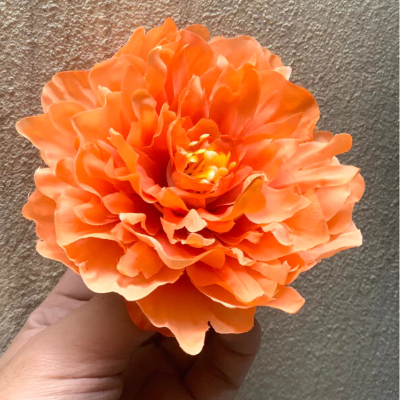 HOA GIẢ , Đầu bông hoa Mẫu Đơn kép - Đầu bông Mẫu Đơn lụa , trang trí giỏ quà, tháp oản - Decor loại đẹp