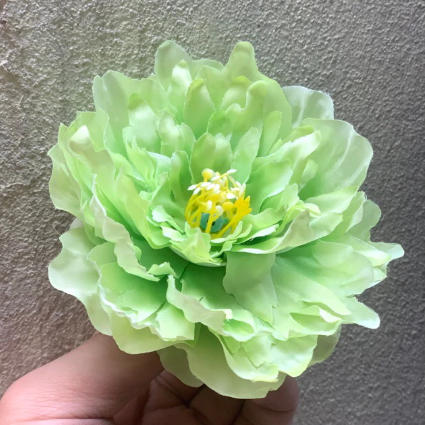 HOA GIẢ , Đầu bông hoa Mẫu Đơn kép - Đầu bông Mẫu Đơn lụa , trang trí giỏ quà, tháp oản - Decor loại đẹp