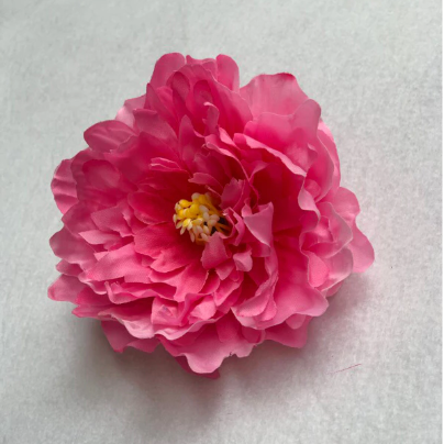 HOA GIẢ , Đầu bông hoa Mẫu Đơn kép - Đầu bông Mẫu Đơn lụa , trang trí giỏ quà, tháp oản - Decor loại đẹp