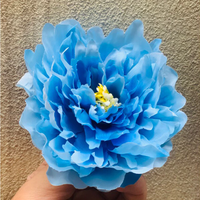 HOA GIẢ , Đầu bông hoa Mẫu Đơn kép - Đầu bông Mẫu Đơn lụa , trang trí giỏ quà, tháp oản - Decor loại đẹp