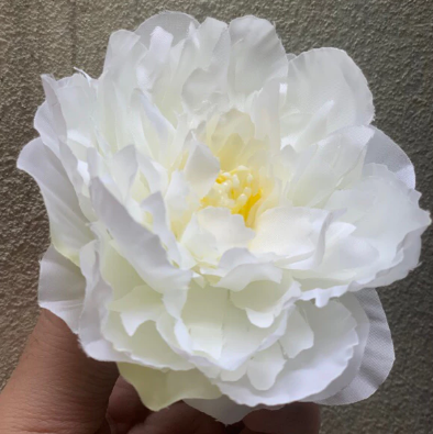 HOA GIẢ , Đầu bông hoa Mẫu Đơn kép - Đầu bông Mẫu Đơn lụa , trang trí giỏ quà, tháp oản - Decor loại đẹp