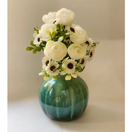 Hoa giả - Cụm hoa hồng nhí - Hoa hồng điểm cắm lọ hoa để bàn - Decor trang trí cực đẹp