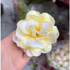 Hoa giả - Đầu bông hoa Cúc Pháp bằng vải lụa - Đầu bông hoa giả trang trí tháp oản, trang trí giỏ quà Tết