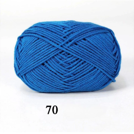 Len milk cotton 50g - len đan móc khăn,túi, len sợi cotton nhiều màu sắc a08