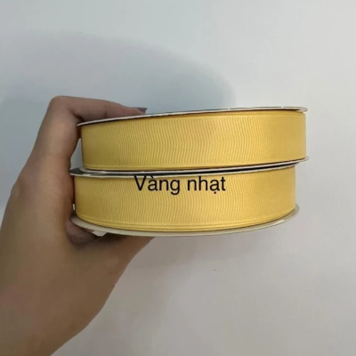 Ruy băng lụa gân màu pastel cực xinh - 2cm x 30m
