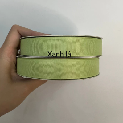 Ruy băng lụa gân màu pastel cực xinh - 2cm x 30m