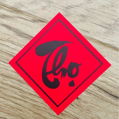 Thẻ In Chữ Thư Pháp Trang Trí Giỏ Quà Tết,Làm Đồ Handmade