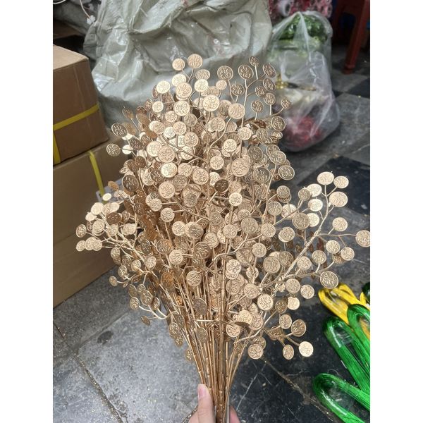 Cành Lá Táo Vàng , Cành Rẻ Quạt Tạo Điểm Trang Trí Decor