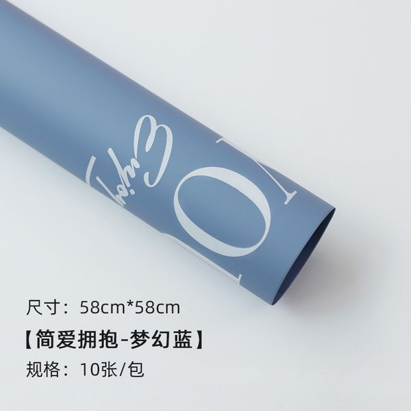 Giấy Gói Hoa In Chữ Love You - Loại Dày Đẹp - sỉ , lẻ