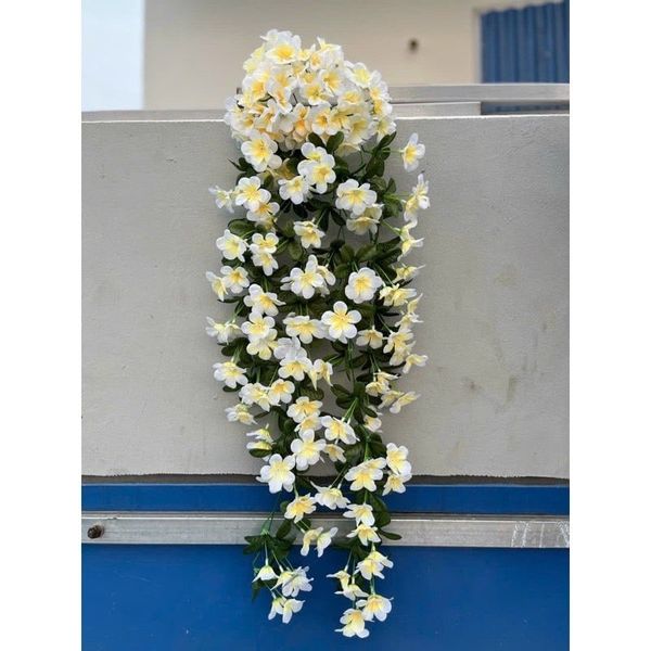 Hoa Giả - Chùm hoa đỗ quyên giả cao cấp dáng rủ treo tường - Decor Trang trí nhà cửa