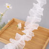 Voan đính ngọc - Viền voan công chúa đính ngọc may sẵn - Voan bèo bó hoa cực sang chảnh - 11cm x 2m