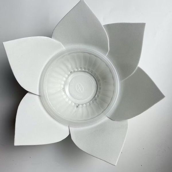 Combo 50 chiếc Đèn hoa đăng 6 cánh bằng xốp, nhiều màu - Đèn nến thả nước, trang trí dịp lễ Vu Lan