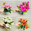 Cành HOA HỒNG xoăn 7 nhánh , Hoa giả trang trí nhà cửa , Hoa giả Decor , Hoa giả để bàn.
