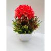 Chậu hoa giả - Chậu hoa tú cầu kèn cao cấp - Chậu hoa để bàn, Decor trang trí cực đẹp