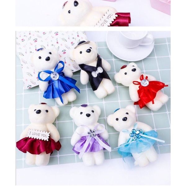 Gấu xốp mini dễ thương - Decor trang trí bó hoa, hộp quà cực đẹp