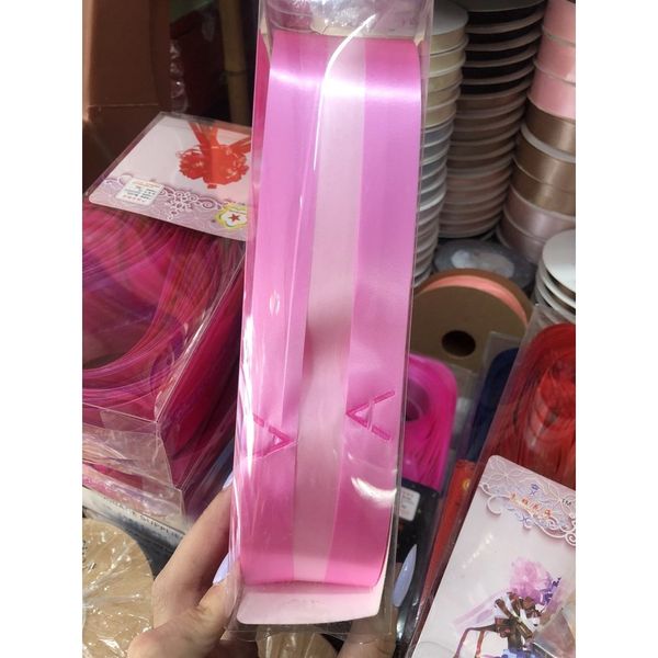 hộp 10 chiếc NƠ RÚT TÚ CẦU IN CHỮ -TRANG TRÍ GIỎ QUÀ, XE HOA CÔ DÂU