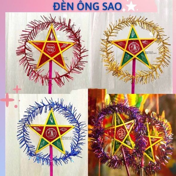 Đèn Ông Sao Truyền Thống Vui Tết Trung Thu - Decor Trang Trí Trung Thu a09