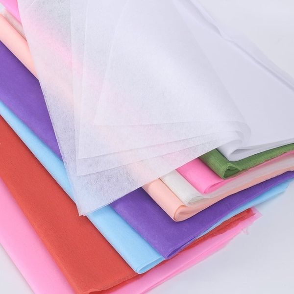 Lẻ 5 tờ Giấy mếch lụa - Giấy gói hoa, lót giỏ quà cực đẹp - Khổ 60x60cm