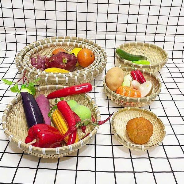 Rổ tre tròn mini - Rá tre đựng đồ ăn, đựng hạt hướng dương - Decor Trang trí chụp ảnh
