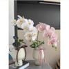 HOA GIẢ , Cành hoa lan hồ điệp giả , bằng cao su ,1 nhánh có 5 bông cánh xoăn - Decor Trang trí nhà cửa cực sang trọng