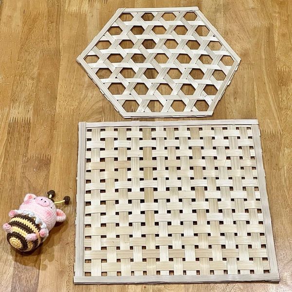 Vỉ tre, mành tre, phên tre, tấm đan tre - Decor trang trí Tết