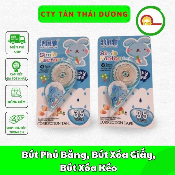 Bút Phủ Băng, Bút Xóa Giấy, Bút Xóa Kéo_ Hình Ngộ Nghĩnh_Dễ Thương