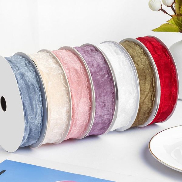 Ruy băng voan viền sóng loại đẹp khổ 2,8cm*25met