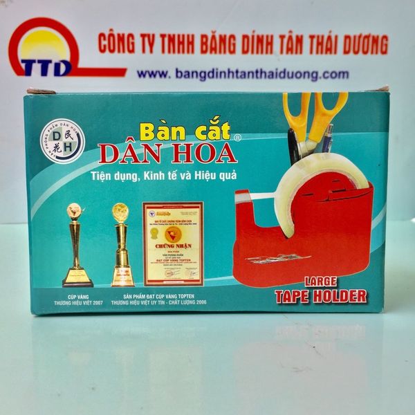 CẮT BĂNG DÍNH ĐỂ BÀN - DÂN HOA 400 - CẮT BĂNG KEO 2,4CM