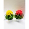 Chậu hoa giả - Chậu hoa tú cầu kèn cao cấp - Chậu hoa để bàn, Decor trang trí cực đẹp