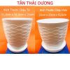 Chậu trồng cây - Chậu trồng cây tròn, hoa văn mắt lưới - Chậu trồng cây giả sứ - Chậu trồng hoa