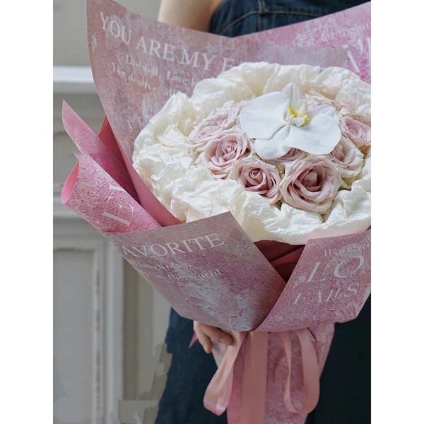 Giấy Gói Hoa - Tập 10 Tờ Giấy Hoa Văn Gói Hoa,Bọc Quà Cực Đẹp 35x50cm