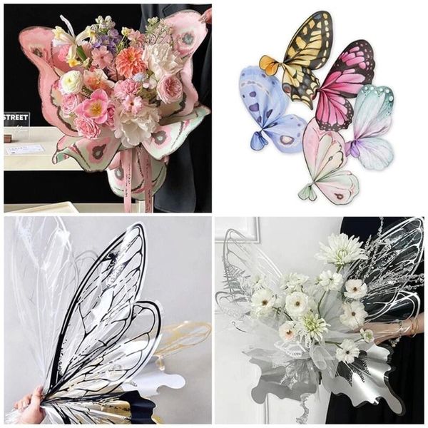 Giấy gói hoa hình con bướm - Gói hoa tươi, hoa sáp cực xinh