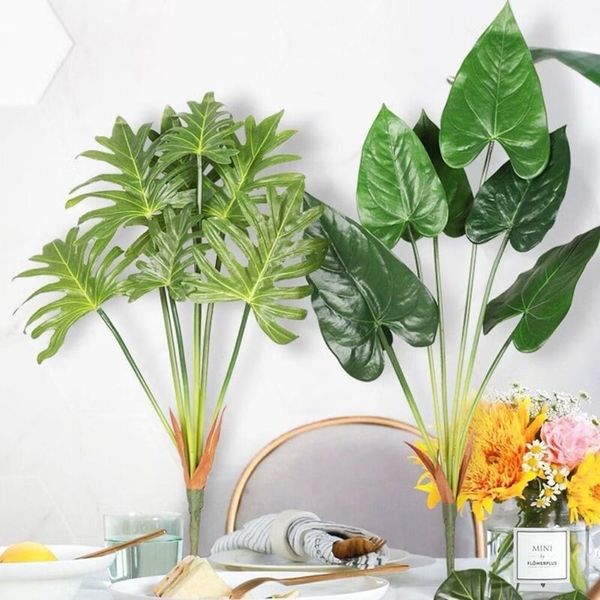 Cành giả - Cụm lá chân vịt 7 nhánh cao cấp - Decor Trang trí nhà cửa