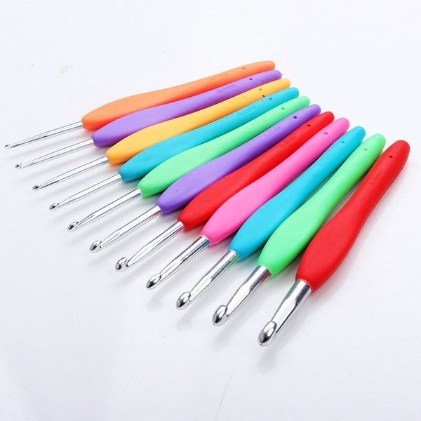 Kim móc len - Kim móc tay cầm mềm chống trơn trượt - dụng cụ đan len
