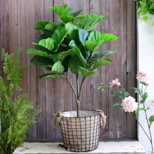 Cây giả - Cây bàng giả Singapore - Cây giả cao cấp giống 99% - Decor Trang trí nhà cửa