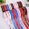 Ruy băng lụa . Ruy băng viền voan . duy băng in chữ Just for you 2,5cm*45m