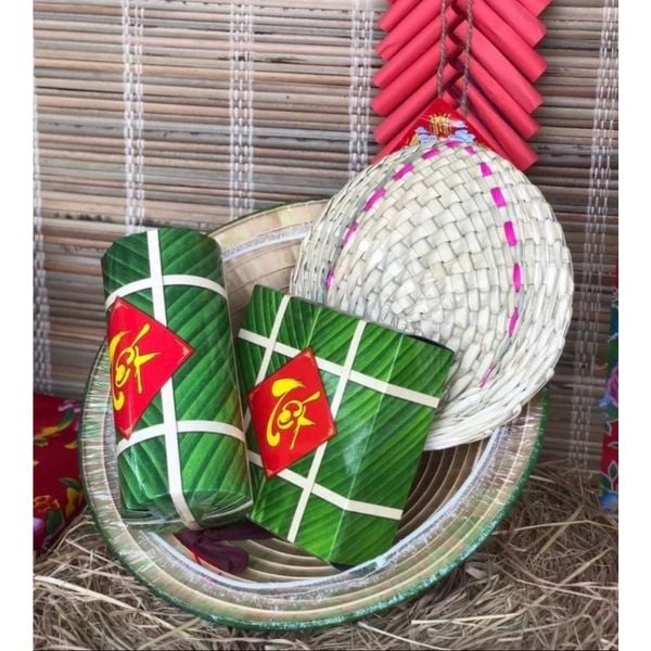 Mô Hình Bánh Trưng,Bánh Tét, Miếng Dưa Hấu Trang Trí Tết 2024
