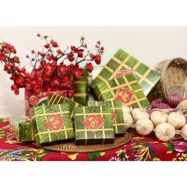 Mô Hình Bánh Trưng,Bánh Tét, Miếng Dưa Hấu Trang Trí Tết 2024
