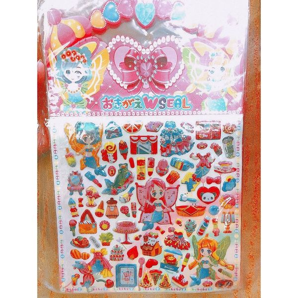 Tờ Dán Sticker Nổi 3D Thời Trang, Công Chúa Bản To Nhiều Chi Tiết Cho Bé