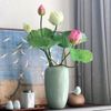 HOA SEN GIẢ , hoa giả , Hoa Sen Bách Diệp Quan Âm - Bông Sen Chất Liệu Lụa Đẹp Cao Cấp
