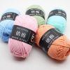 Len milk cotton 50g - len đan móc khăn,túi, len sợi cotton nhiều màu sắc a08