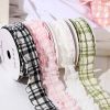 Ruy băng vải xốp - viền sóng- hoạ tiết kẻ - duy băng vải xốp - viền bèo- bản 2,5cm và 4cm