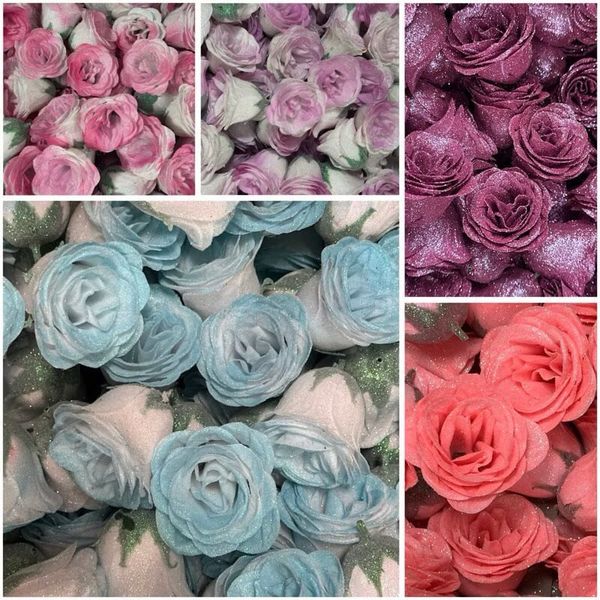 Đầu bông hoa nhũ kim tuyến - Hoa nhũ galaxy - Hoa nhũ kim tuyến cao cấp