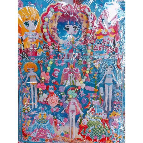 Tờ Dán Sticker Nổi 3D Thời Trang, Công Chúa Bản To Nhiều Chi Tiết Cho Bé