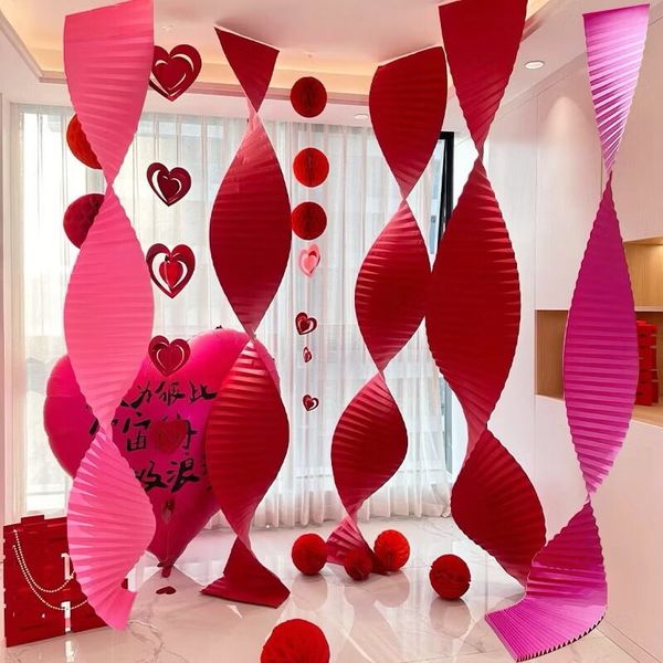 Dải giấy xếp gợn sóng - Trang trí tiệc cưới, Decor trang trí Tết - Dài 3,5m