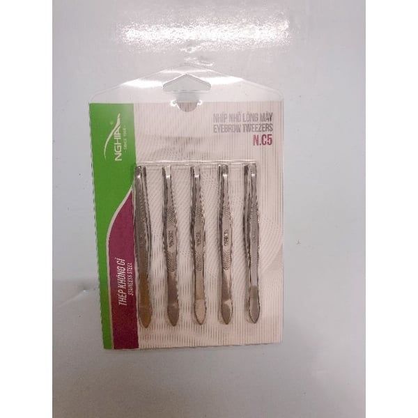 Set 5 Nhíp Nhổ Lông Mày, Nhíp Nhổ Tóc Bạc _Hàng Chuẩn Đẹp_Chất Lượng