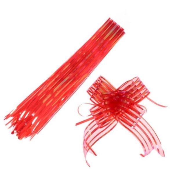 (10 chiếc) NƠ RÚT VIỀN VOAN . 50mm . Nơ Rút Trang Trí Giỏ Quà - Nơ Rút TRang Trí Xe Cưới. nhiều màu sắc