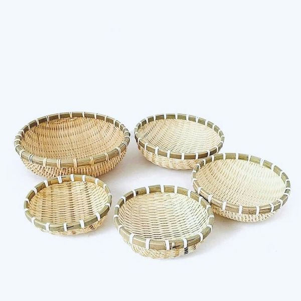 Rổ tre tròn mini - Rá tre đựng đồ ăn, đựng hạt hướng dương - Decor Trang trí chụp ảnh