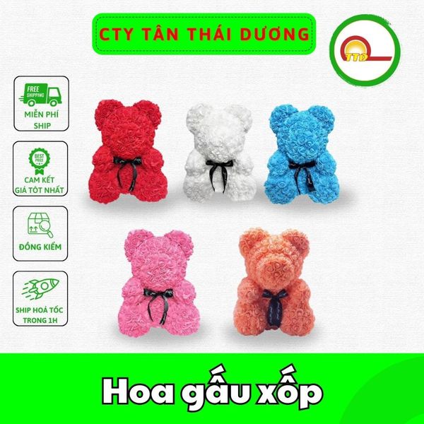 Hoa gấu xốp 3,5cm 500 bông